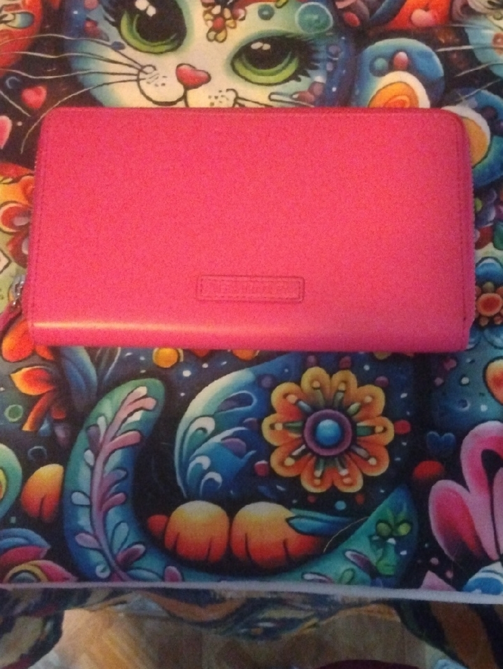 Vera Bradley Bright Pink Zip Wallet